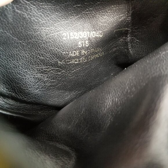 Zara Basic Shoes Womens EU 38 US 7 Black Leather Zip Gold Combat Boots *Read* - Picture 10 of 11